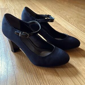 Suede patent leather Mary Jane 3” Heel